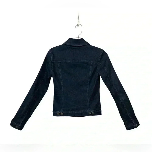 NWOT Second Yoga Jeans, Classic Fitted Denim Jacket, XS, Dark Indigo blue 🍃 - Picture 7 of 8